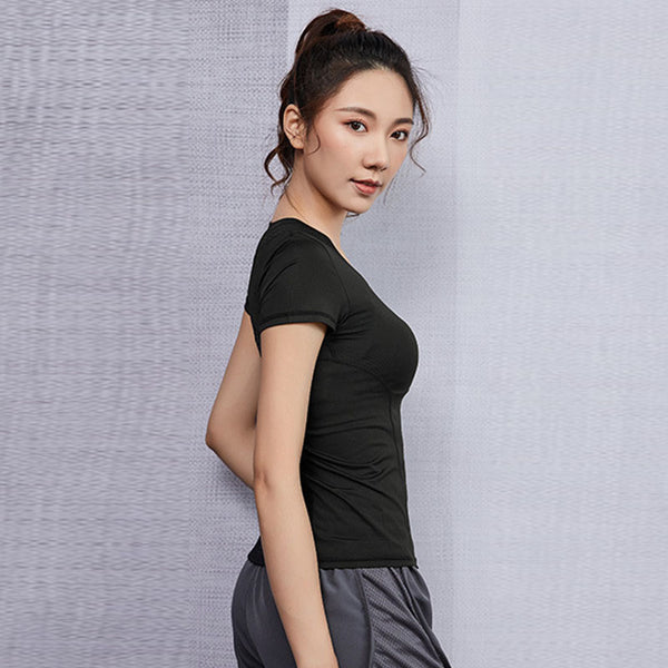Breathable stretch mesh active tops