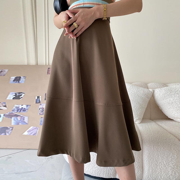 Women's high waist a-line skirts