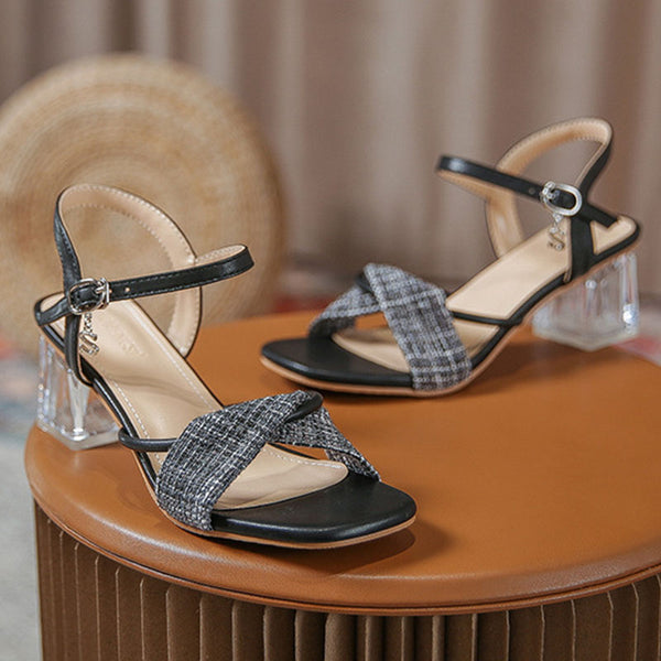 Women's chunky heel casual sandals