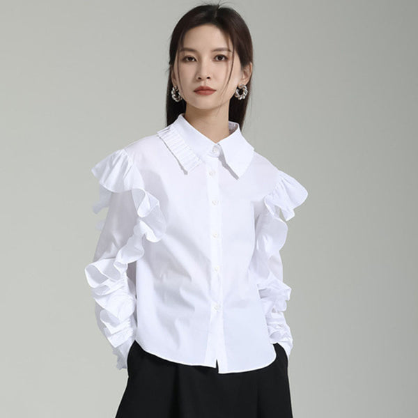 Women's long sleeve shirt blouse