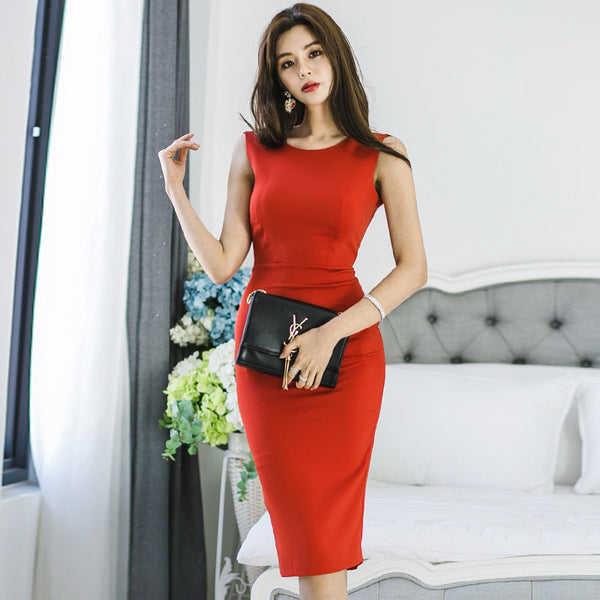 Backless bow knot bodycon dresses