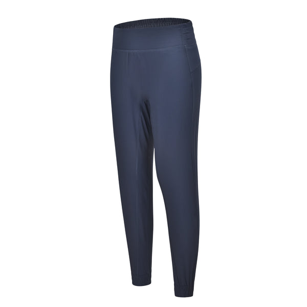 Solid color quick dry high waist active pants
