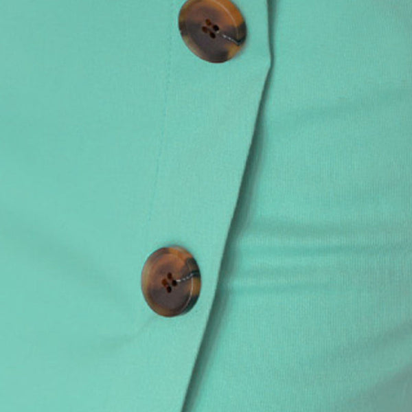 Tiffany blue square neck sleeveless bodycon dresses