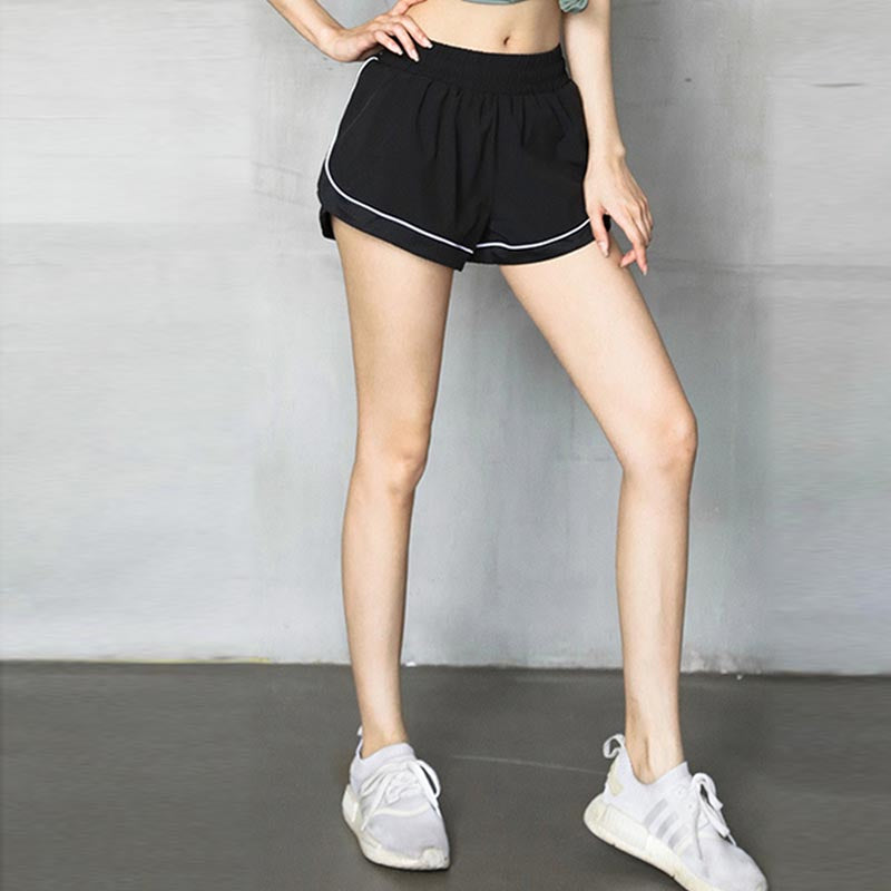 Stretch waist quick dry cover-up active shorts