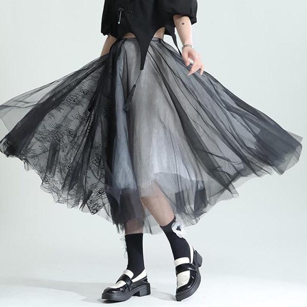 Women's high waist a-line maxi skirts