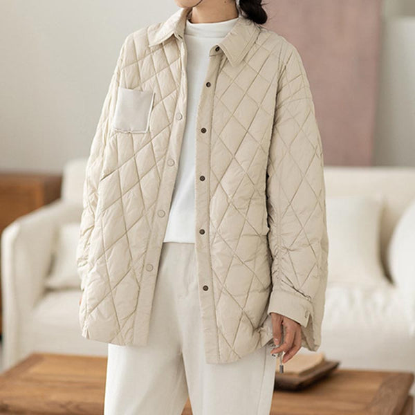 Women's fashion long puffer jacket