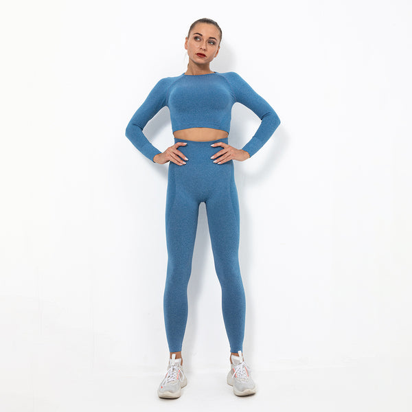 Long sleeve seamless active suits