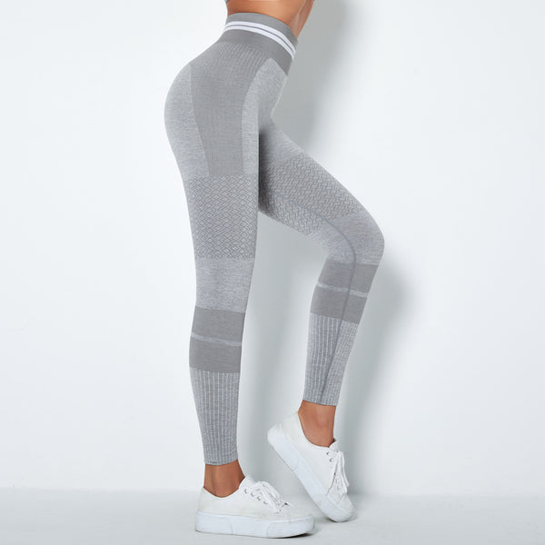 High waisted color block active pants