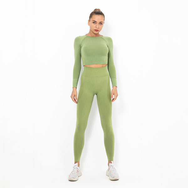 Long sleeve seamless active suits