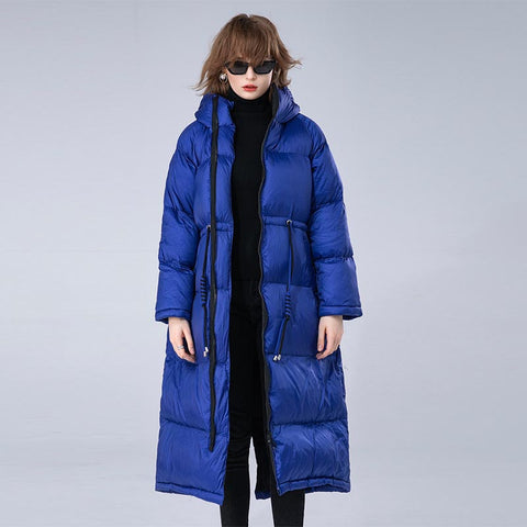 Women's winter oversize long puffer coat