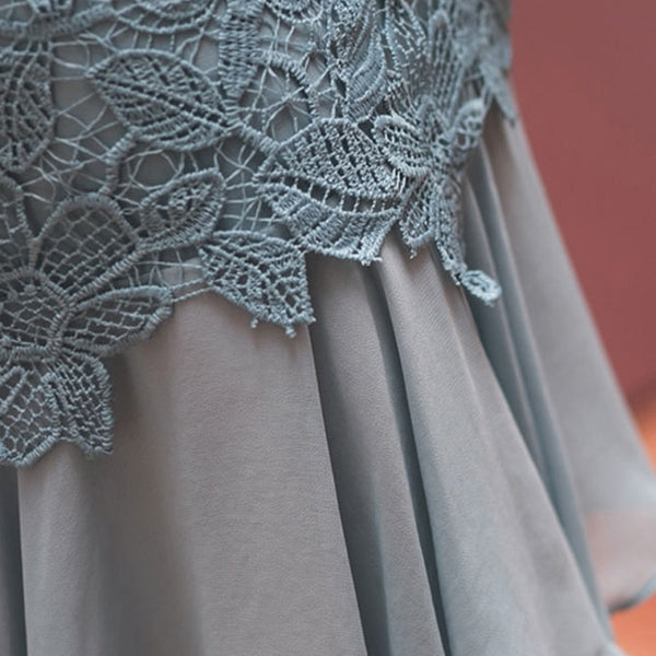 Patchwork ruffle lace peplum bodycon dresses