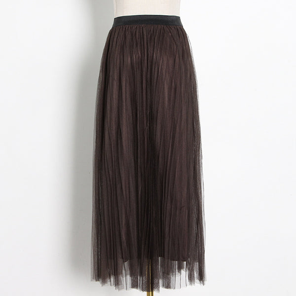 Women's high waisted chicwish mesh elegant maxi skirts