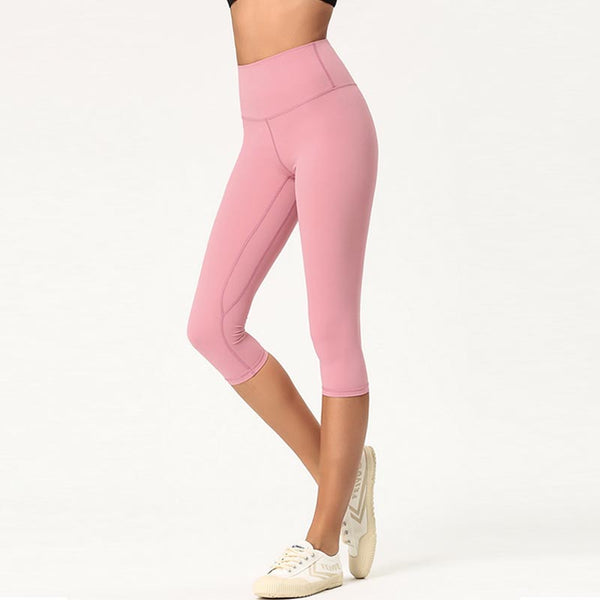 Solid color tight yoga pants