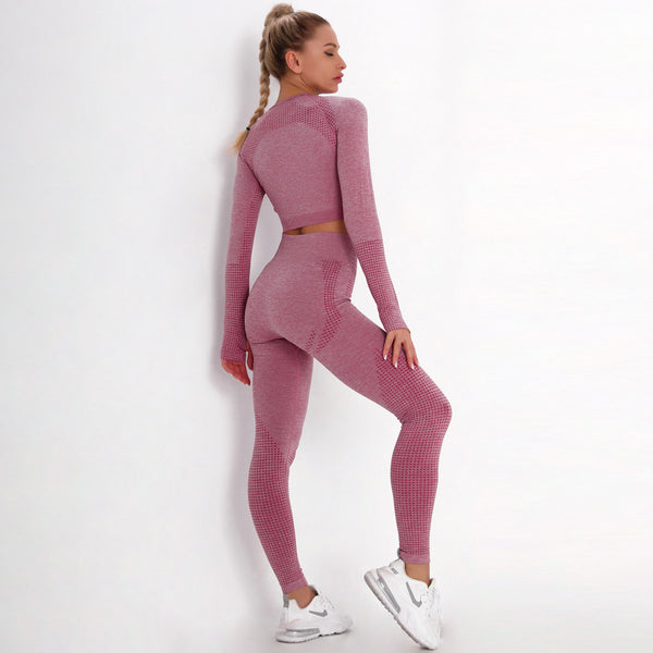 Casual solid tight fitness tracksuit