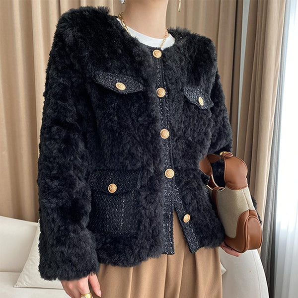 Women's winter wool short coat
