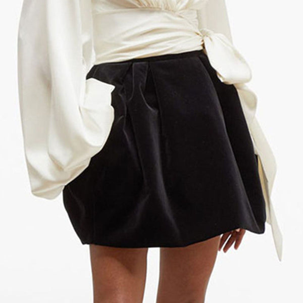 Black high waisted mini skirts