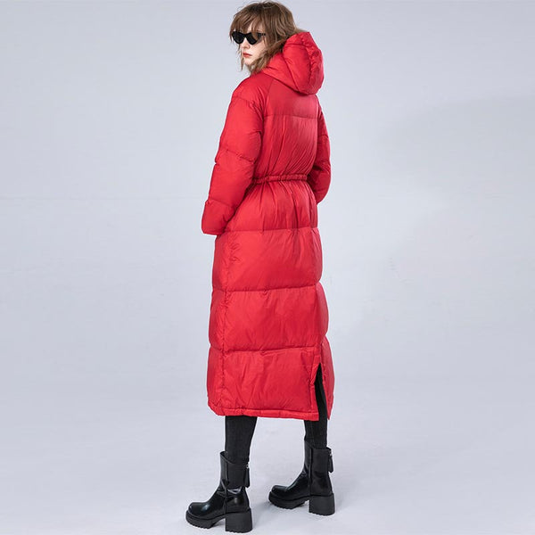 Women's winter oversize long puffer coat