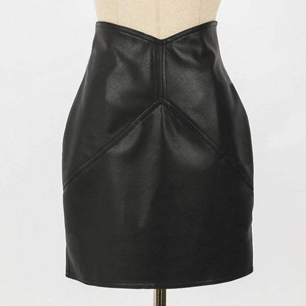 High waisted solid tight mini skirts