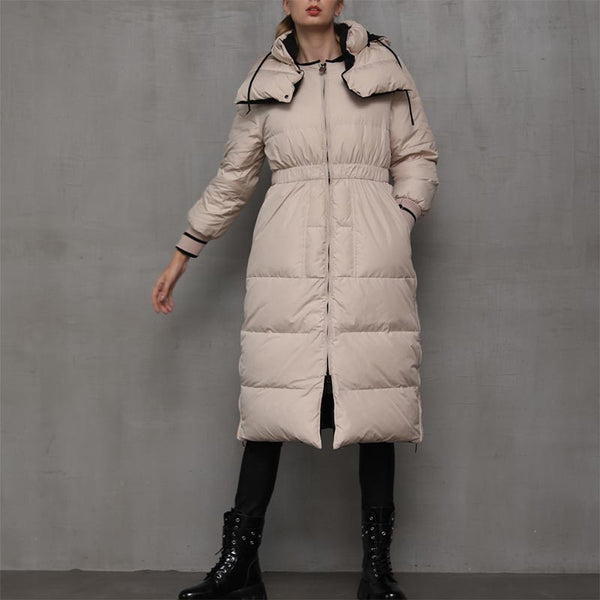 Women's thicken oversize long puffer coat