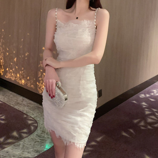 Sexy sequin lace slip dresses