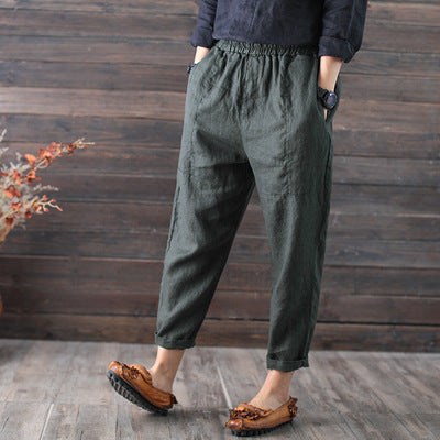 Women's casual linen pants
