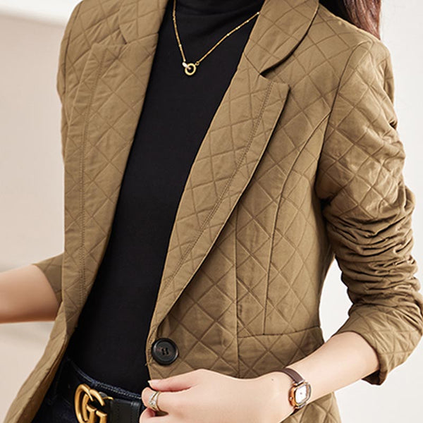 Casual solid  lapel long sleeve blazers
