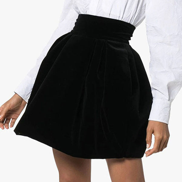 Black high waisted mini skirts