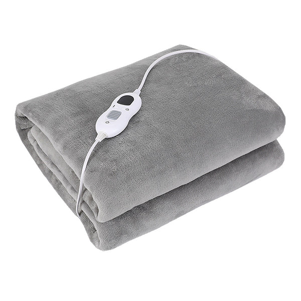 Electric Blanket Throw Fast Heating with Hand Controller Single Control with Auto Shut Off