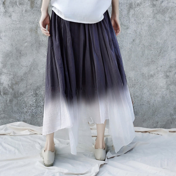 Women casual linen skirts
