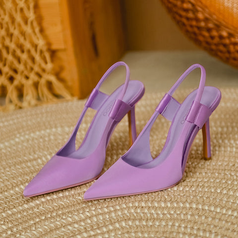 Women's Ankle Strap Pointed Toe Kitten Heel Pumps