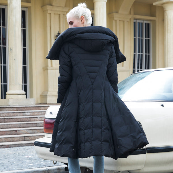 Women's hooded puffer coat