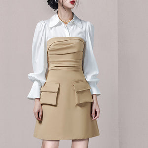 Women's long sleeve office bodycon dresses