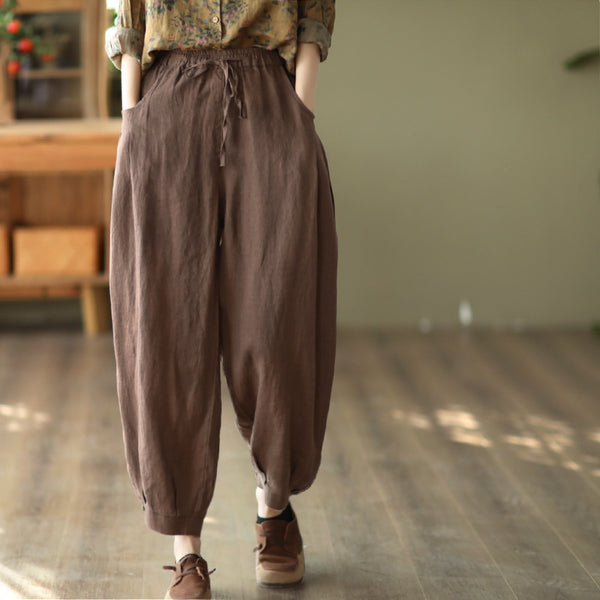 Summer casual linen pants