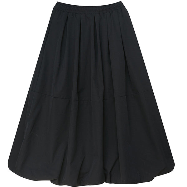 Casual solid high waist lantern skirts