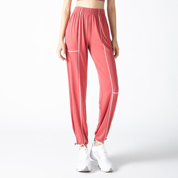 High waisted patchwork active pants