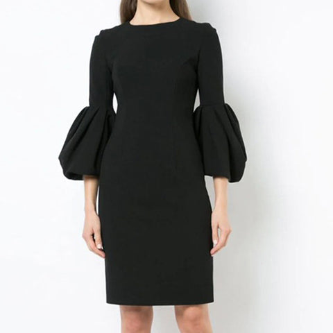 Chicwish half sleeve tight little black dresses