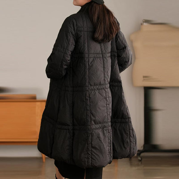 Women's long loose puffer coat