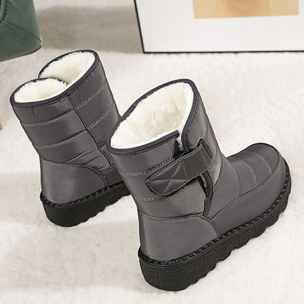 Solid waterproof ankle boots