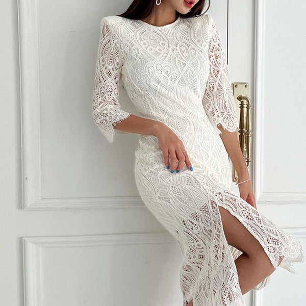 Women's lace bodycond dresses