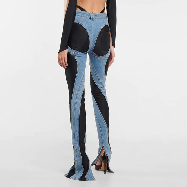 Women's high waist slim jeans