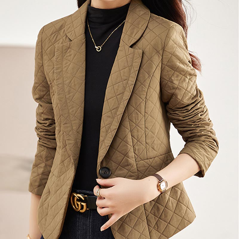 Casual solid  lapel long sleeve blazers