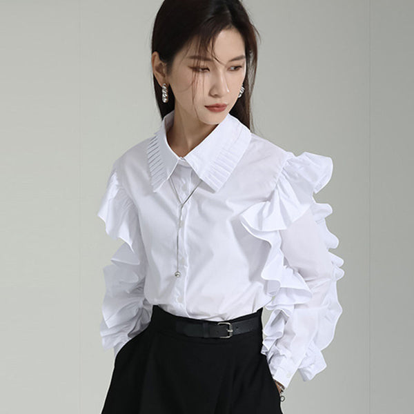 Women's long sleeve shirt blouse